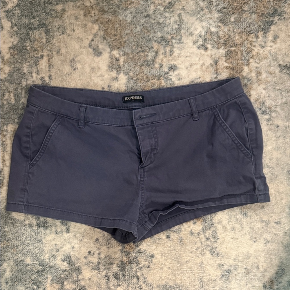 Express Women's Navy Blue Low Rise Shortie
